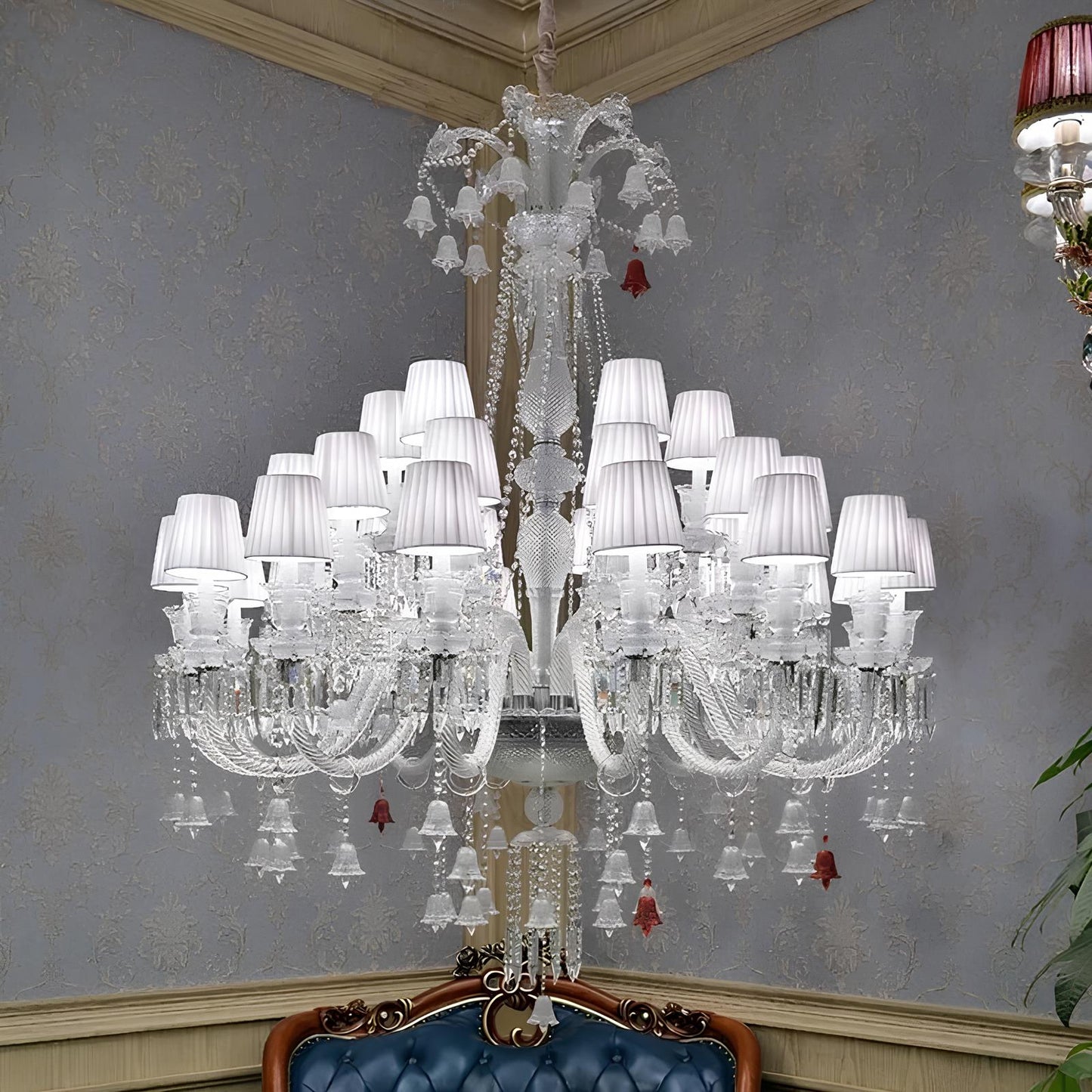 Long Crystal Chandelier - Homevalley.co.uk