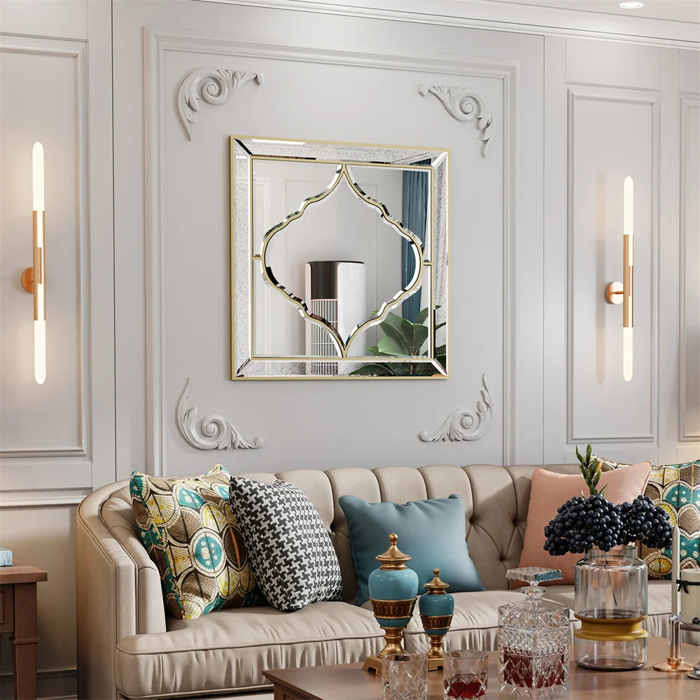 LUVODI Accented Wall Mounted Mirror - Homevalley.co.uk