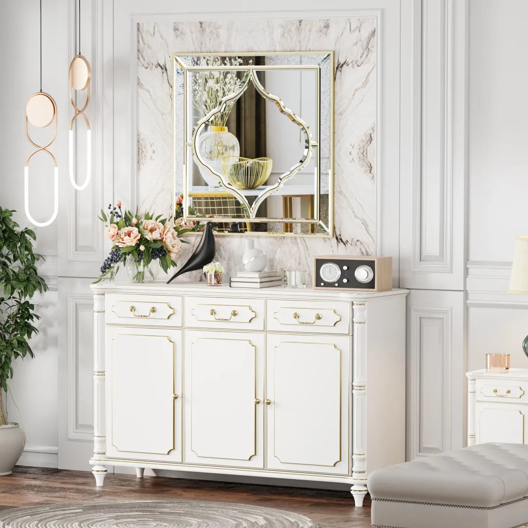 LUVODI Accented Wall Mounted Mirror - Homevalley.co.uk