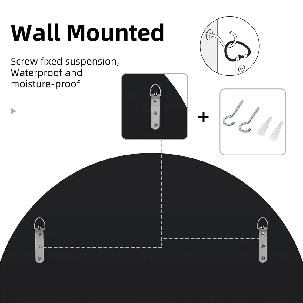LUVODI Sunburst Decorative Wall Mirror with Beveled Glass Edge - Homevalley.co.uk