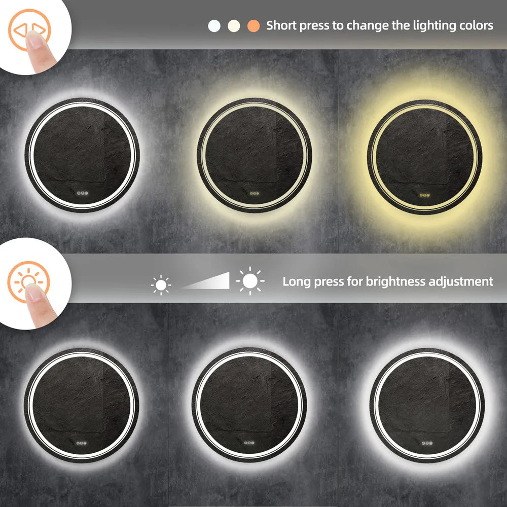LUVODI Waterproof Dimmable LED Defog Bathroom Mirror - Homevalley.co.uk
