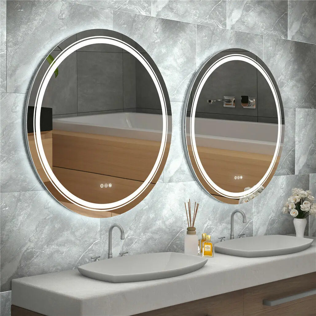 LUVODI Waterproof Dimmable LED Defog Bathroom Mirror - Homevalley.co.uk