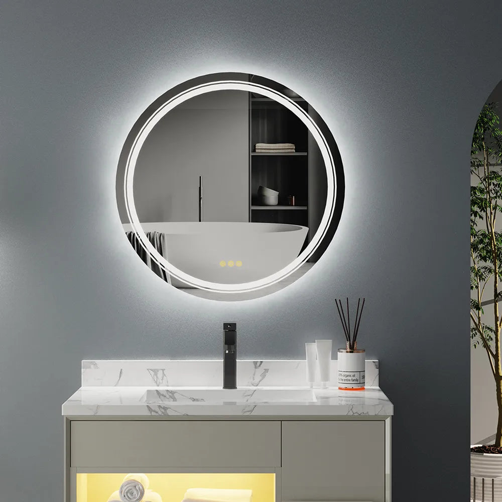 LUVODI Waterproof Dimmable LED Defog Bathroom Mirror - Homevalley.co.uk