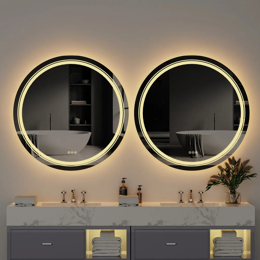 LUVODI Waterproof Dimmable LED Defog Bathroom Mirror - Homevalley.co.uk