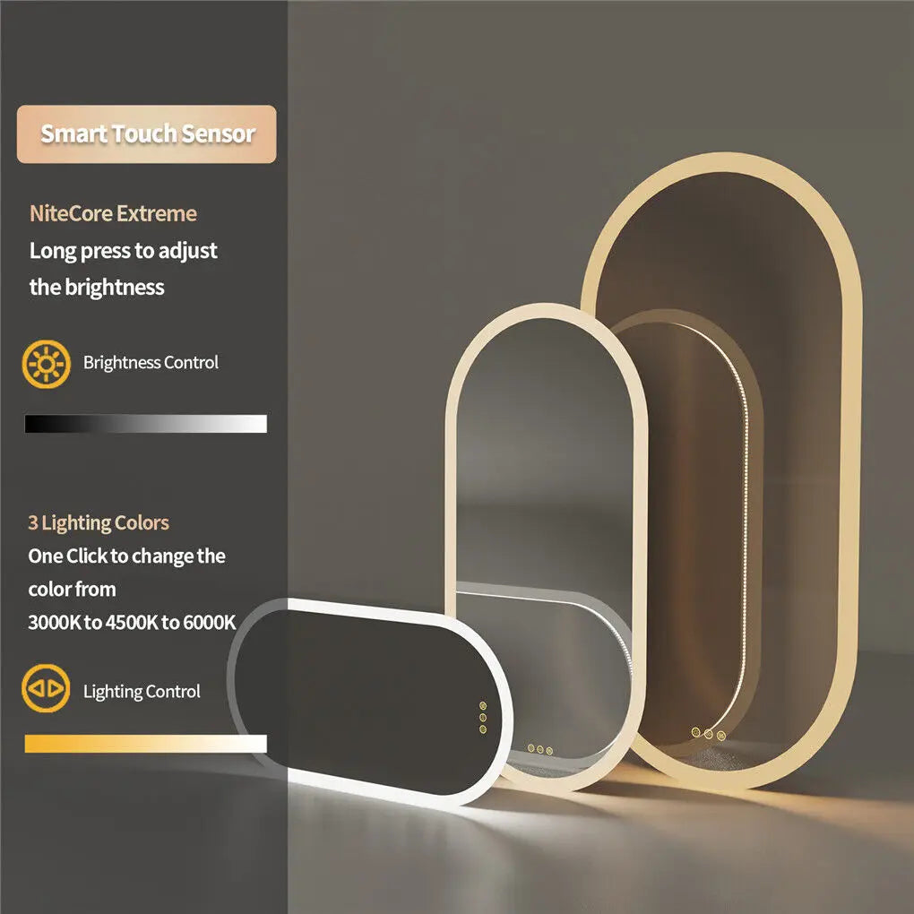 LUVODI Waterproof Illuminate LED Vanity Bathroom Mirror Frameless Touch Screen Backlit De-mist - Homevalley.co.uk
