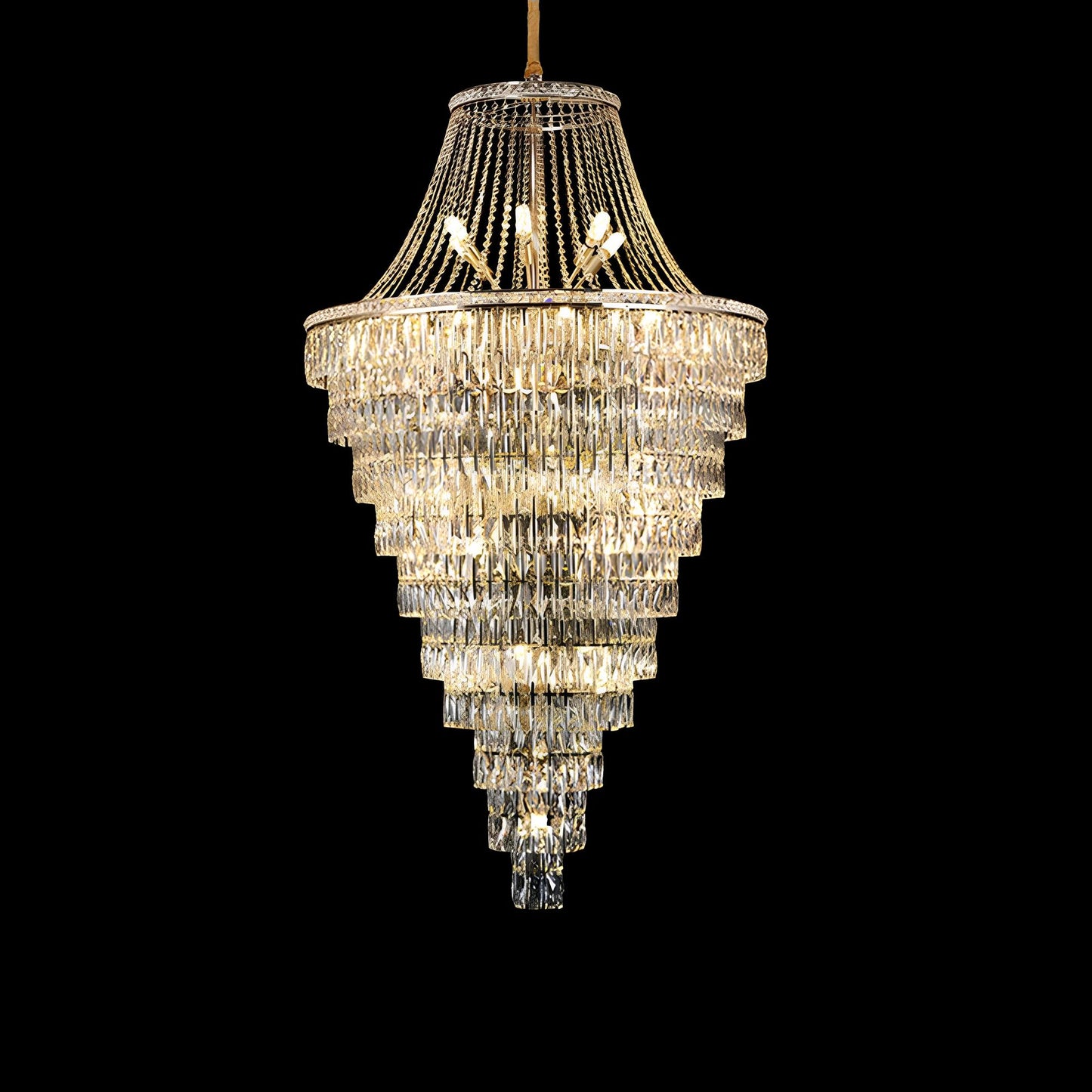 Luxurious Crystal Staircase Chandelier - Homevalley.co.uk
