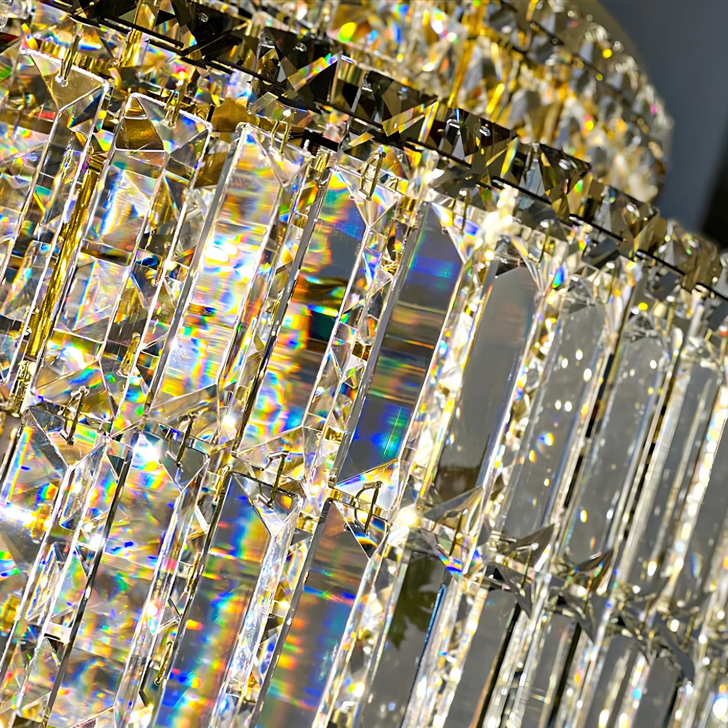 Luxury Crystal Rectangle Chandelier - Homevalley.co.uk
