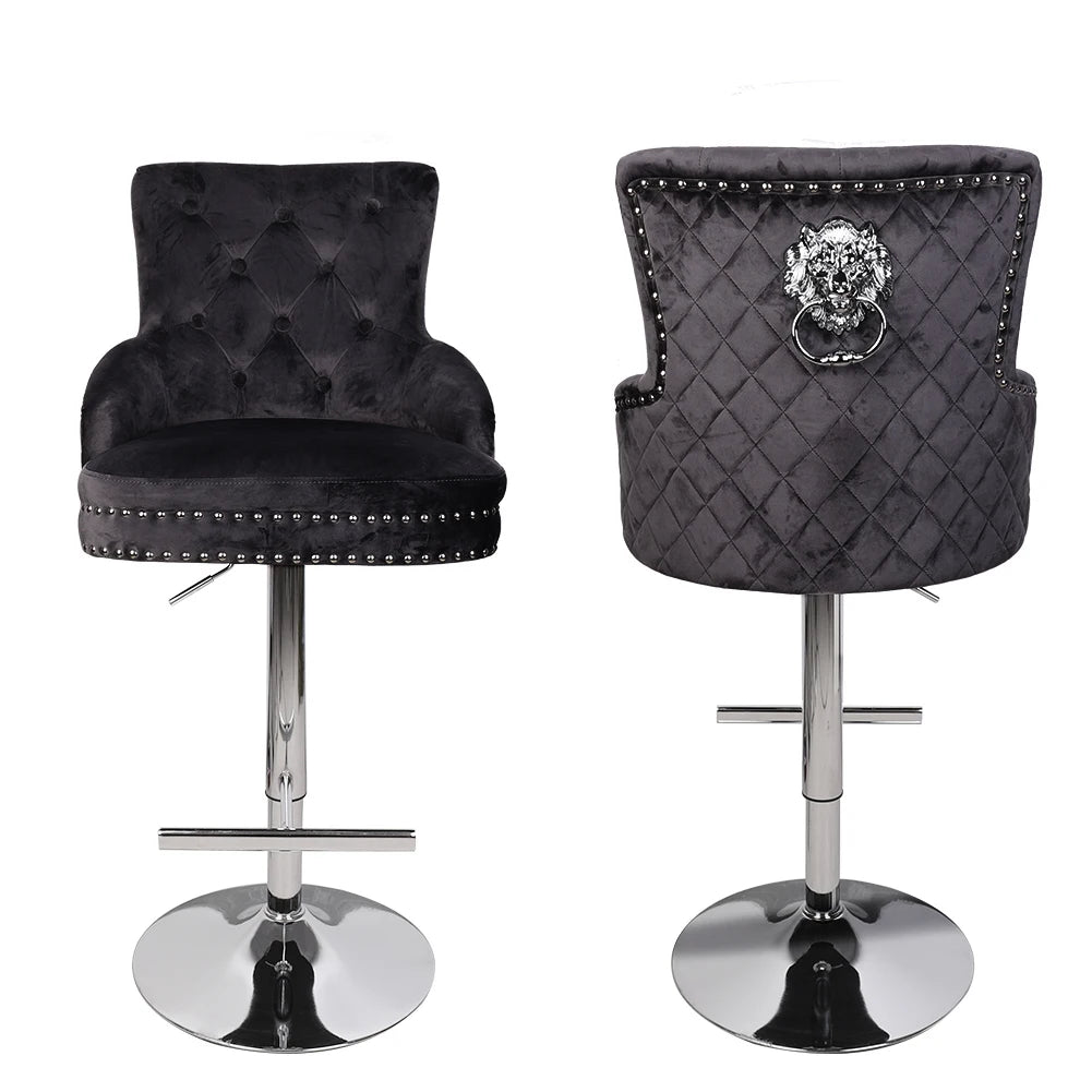 Luxury Velvet Swivel Arm Chair - Homevalley.co.uk