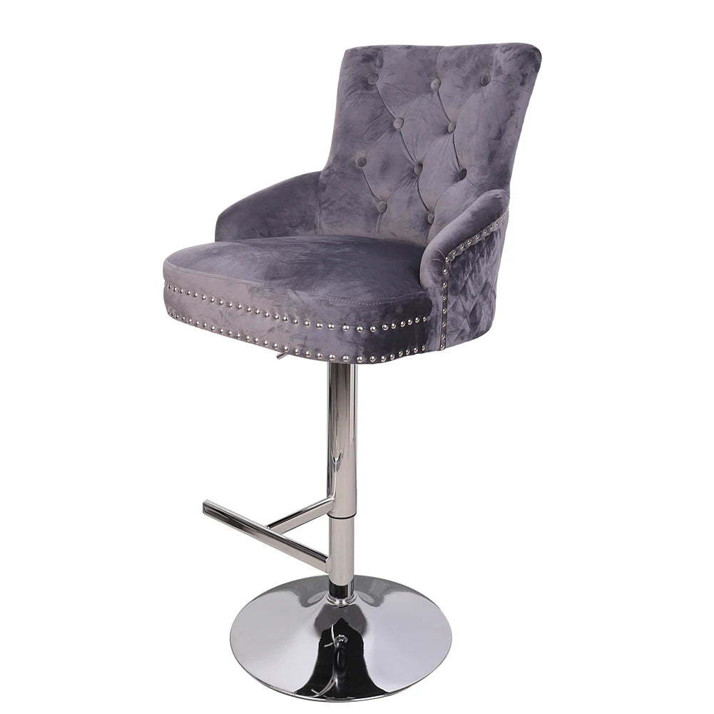 Luxury Velvet Swivel Arm Chair - Homevalley.co.uk