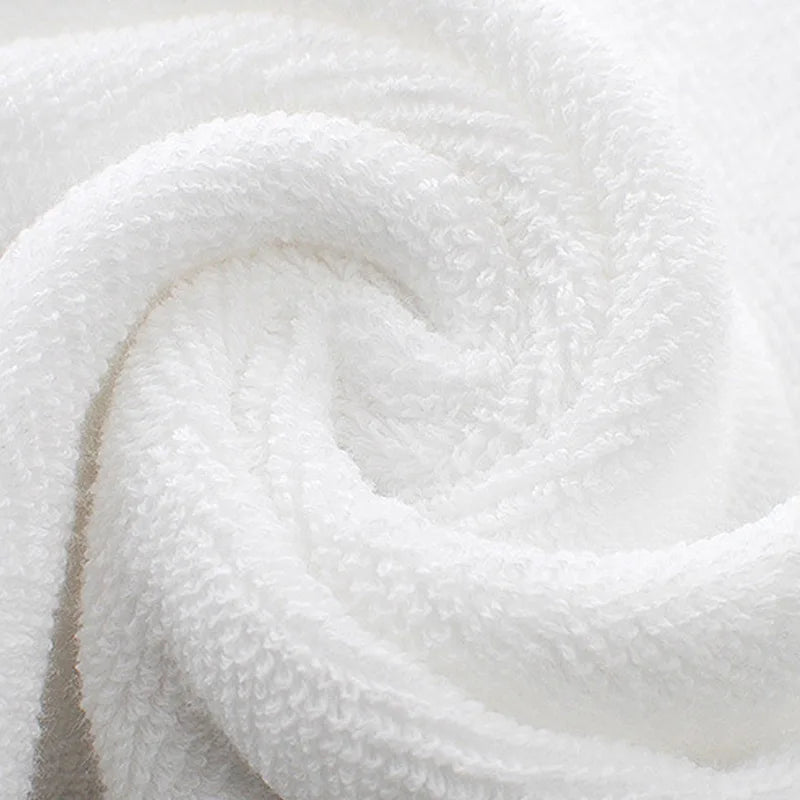 Luxury White 100% Cotton Large Bath Towel, Size 80 x 180cm - Homevalley.co.uk