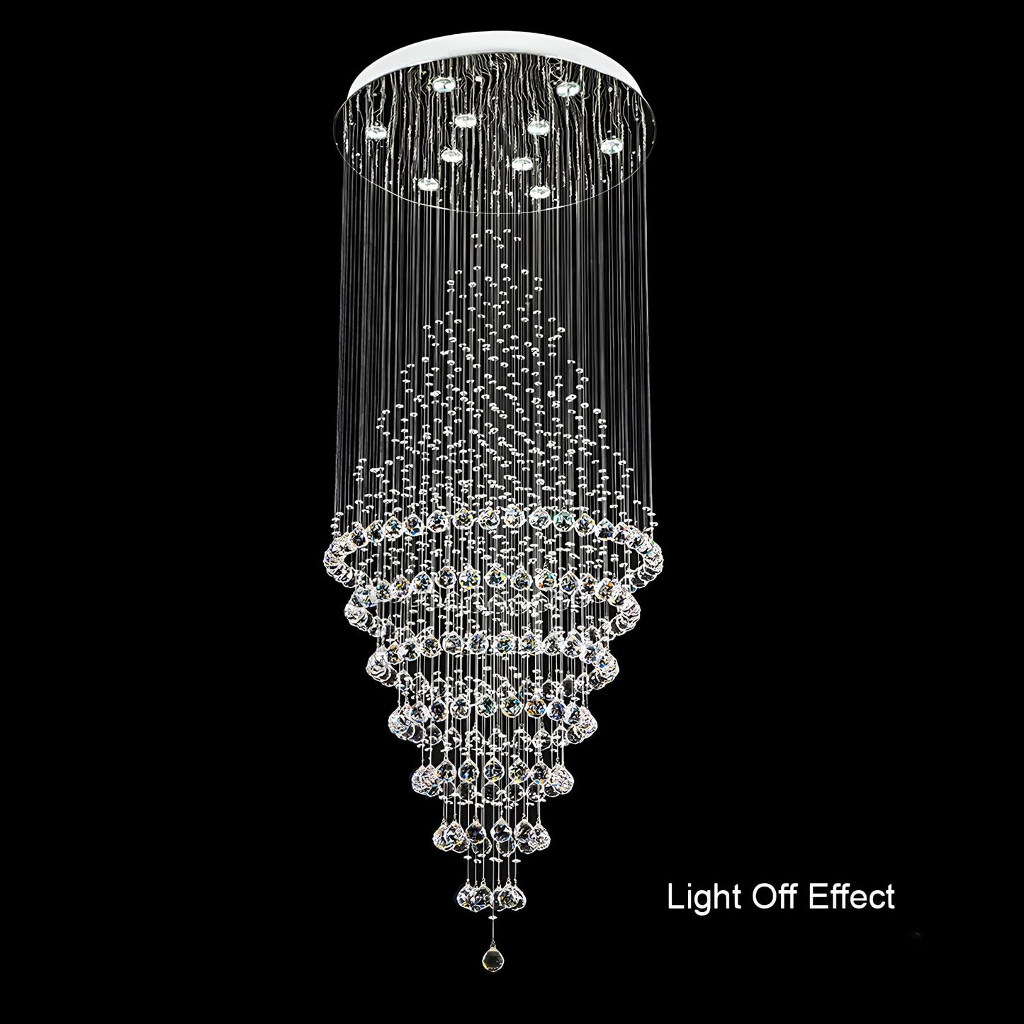 Magnificent Hotel Lobby Staircase Crystal Chandelier - Homevalley.co.uk