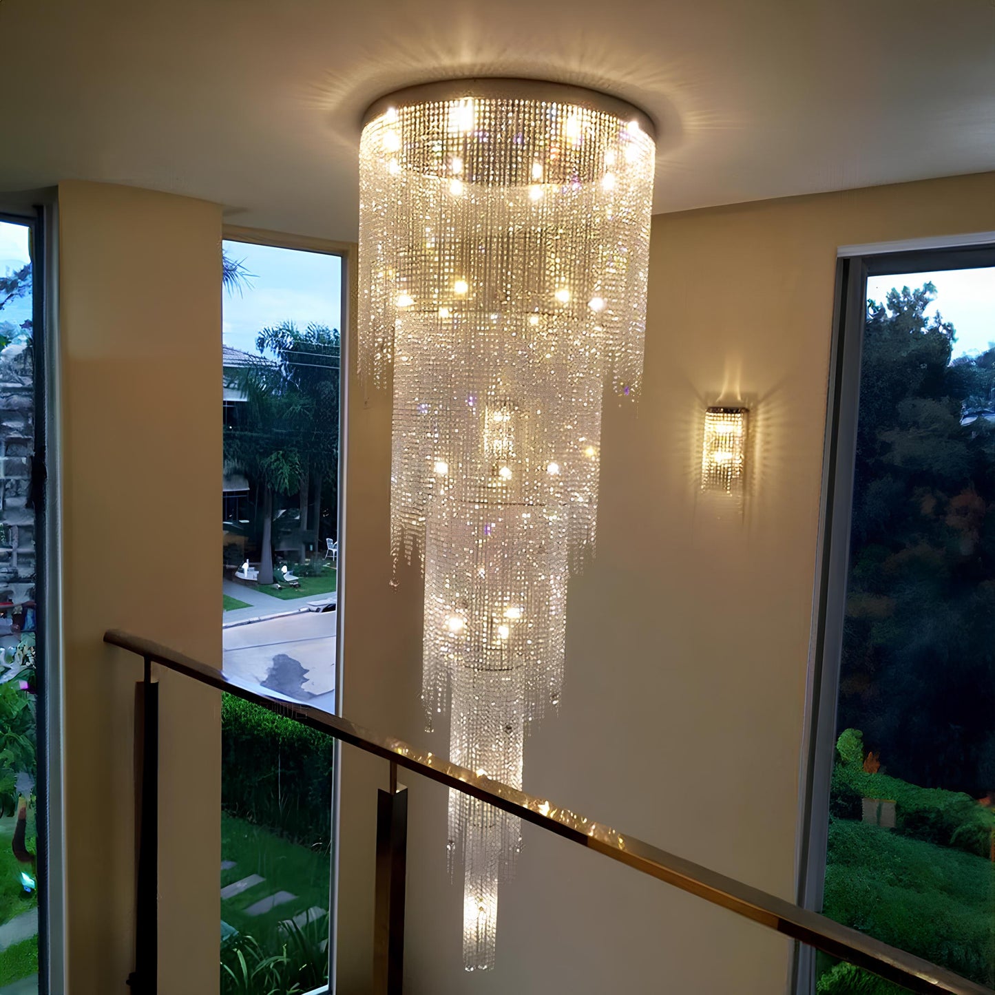 Magnificent Staircase Crystal Chandelier - Homevalley.co.uk