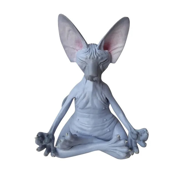 Meditating Sphinx Cat Figurine Ornament - Homevalley.co.uk