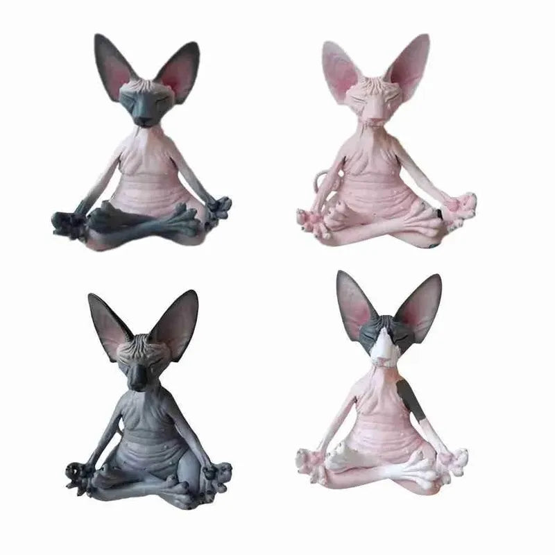 Meditating Sphinx Cat Figurine Ornament - Homevalley.co.uk