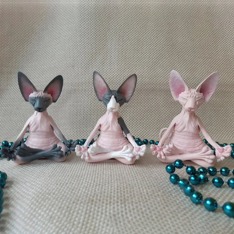 Meditating Sphinx Cat Figurine Ornament - Homevalley.co.uk
