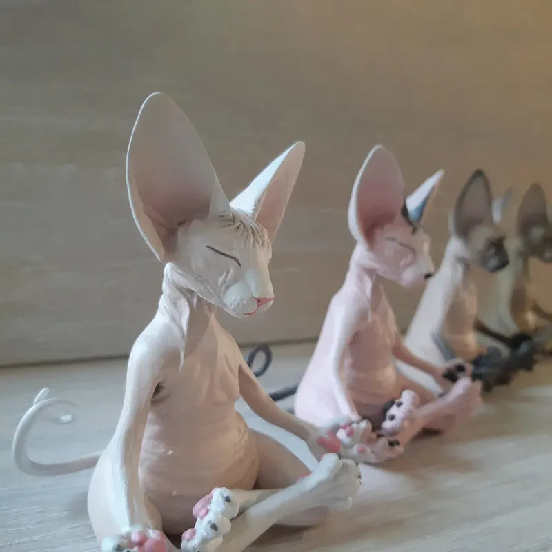 Meditating Sphinx Cat Figurine Ornament - Homevalley.co.uk