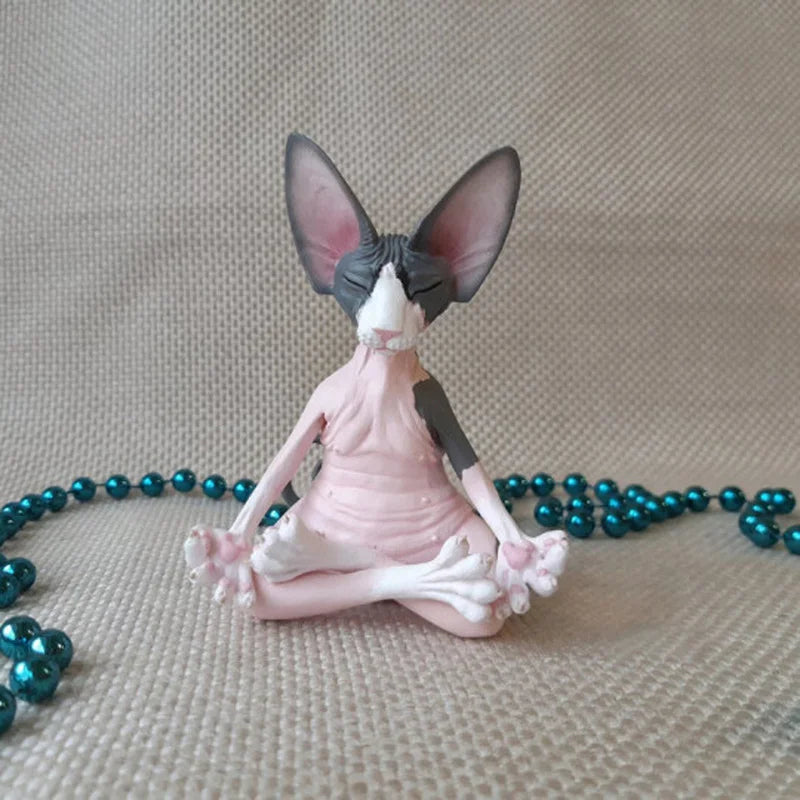 Meditating Sphinx Cat Figurine Ornament - Homevalley.co.uk