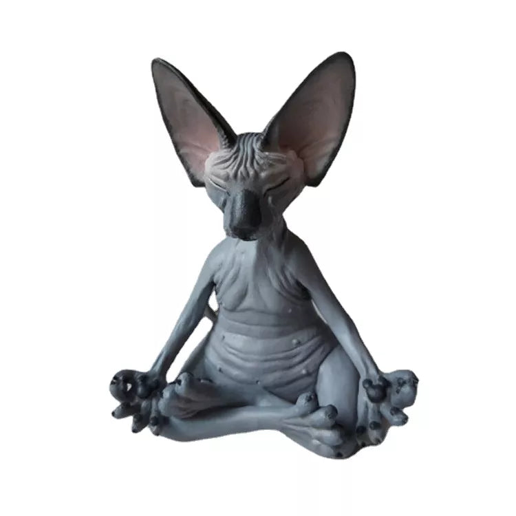 Meditating Sphinx Cat Figurine Ornament - Homevalley.co.uk