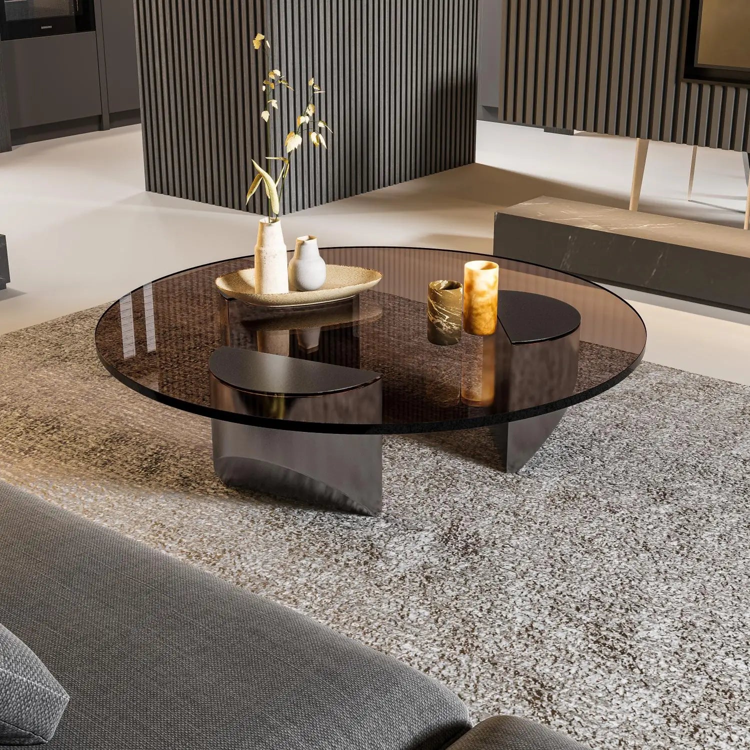 Minimalist Tempered Glass Coffee Table - Homevalley.co.uk