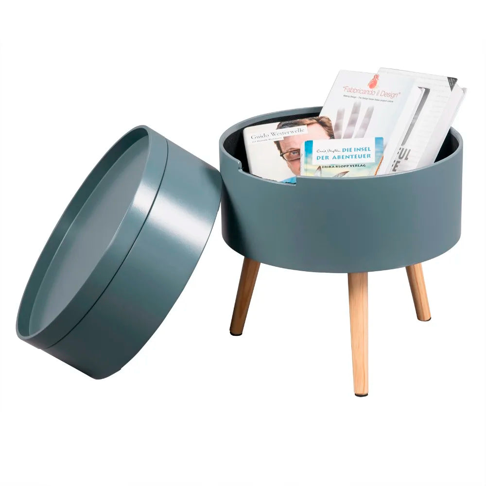 Modern nightstand table cabinet with 2 storage compartments - Homevalley.co.uk