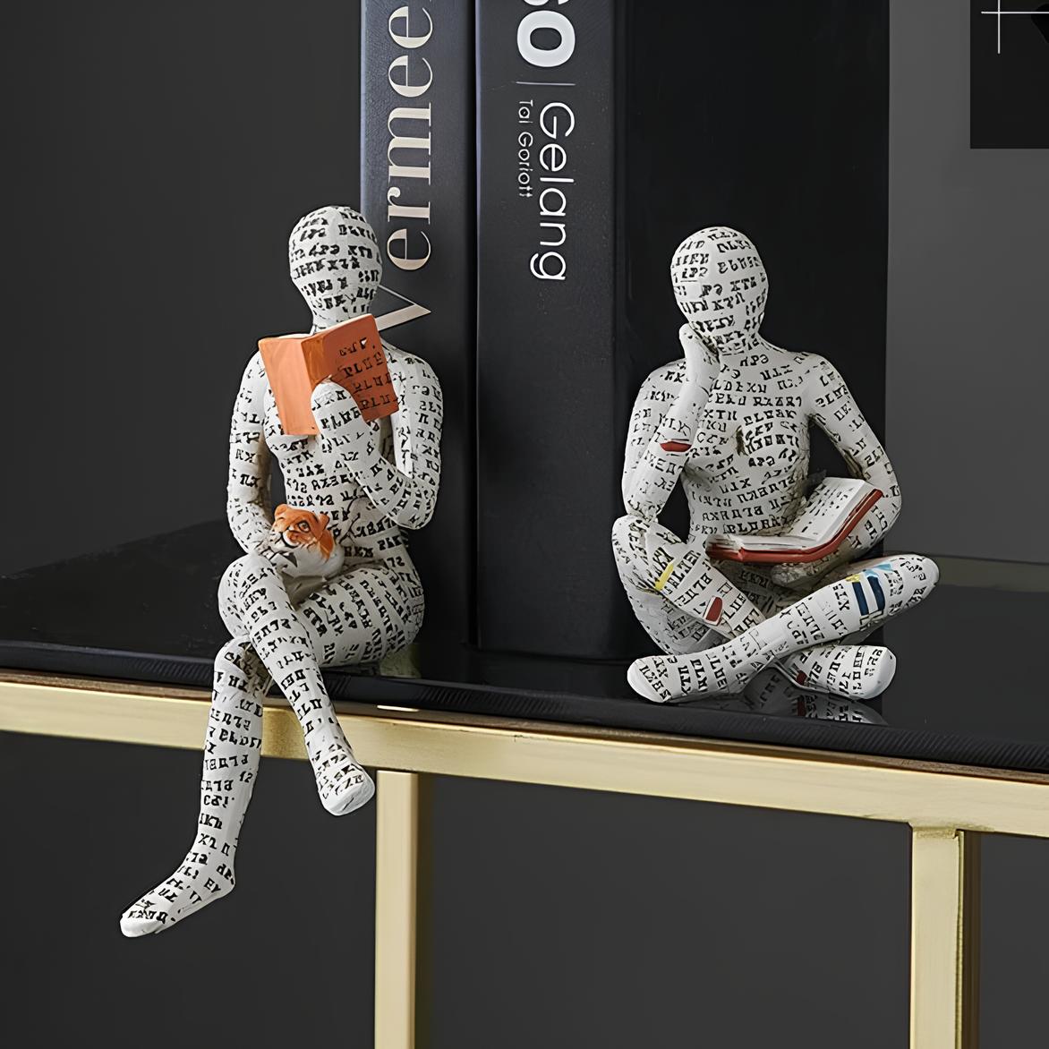 Modern Reading Egyptian Mummy Ornament Figurine - Homevalley.co.uk