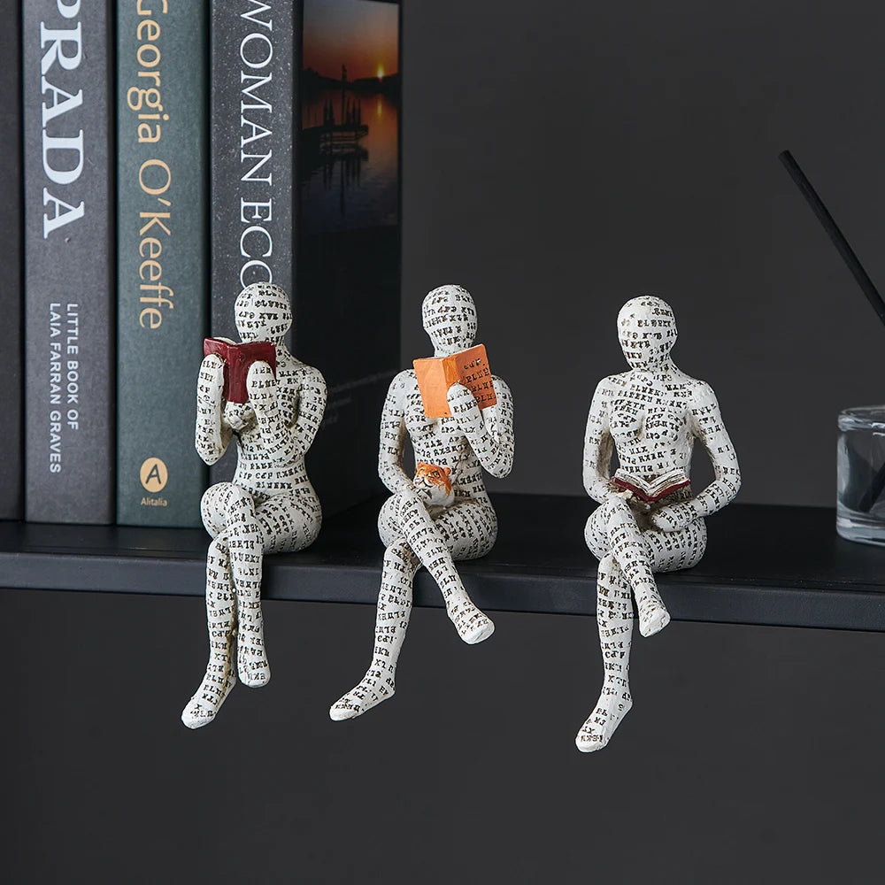 Modern Reading Egyptian Mummy Ornament Figurine - Homevalley.co.uk