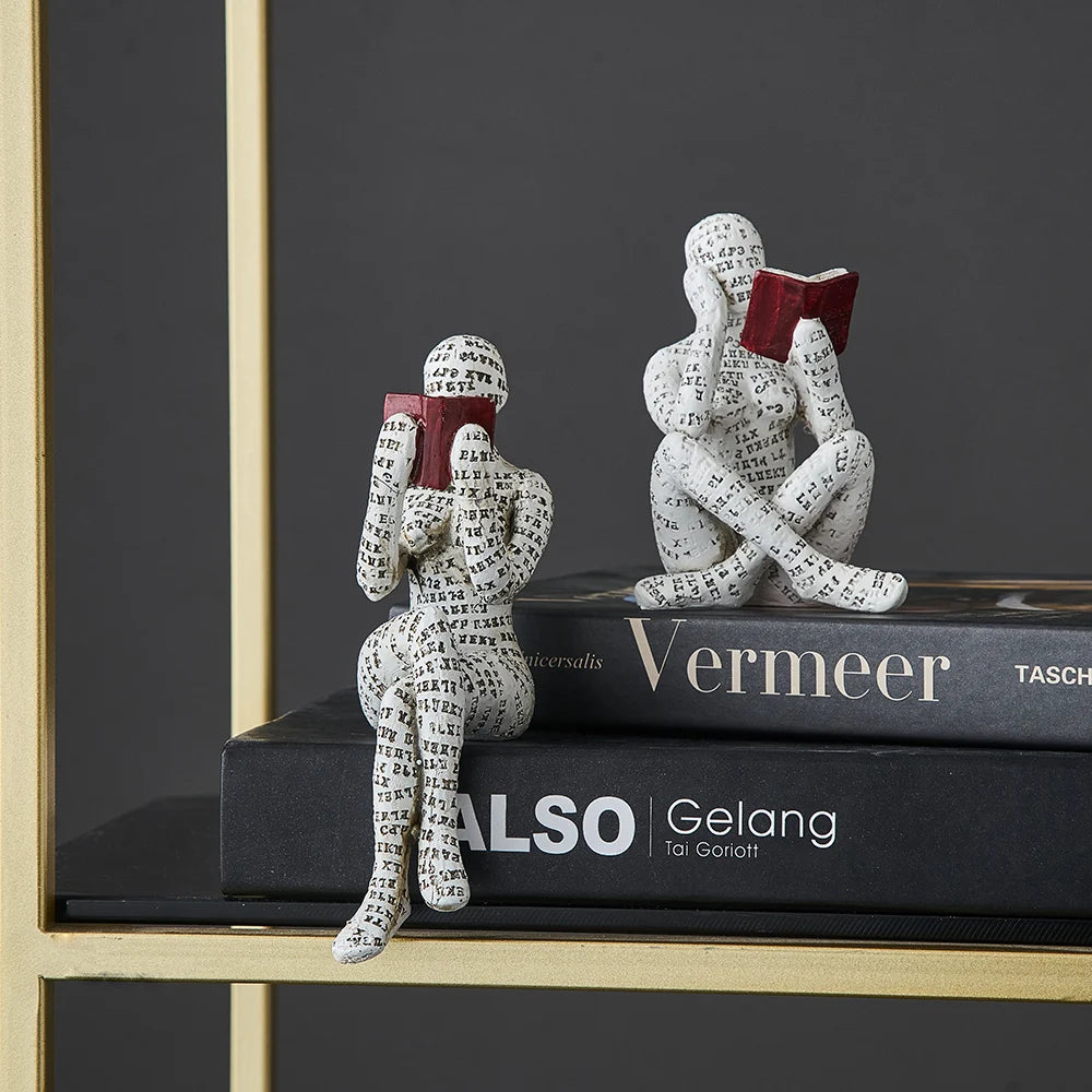 Modern Reading Egyptian Mummy Ornament Figurine - Homevalley.co.uk