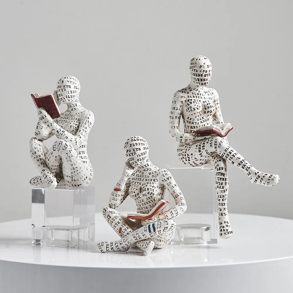 Modern Reading Egyptian Mummy Ornament Figurine - Homevalley.co.uk