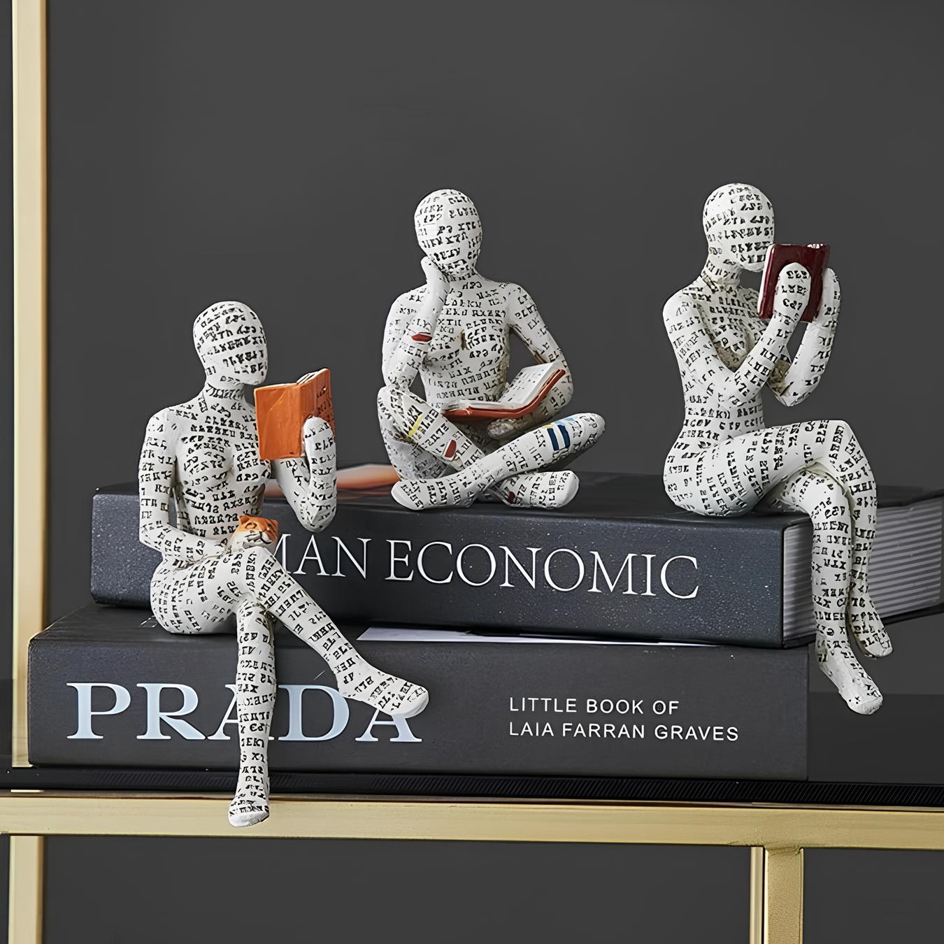 Modern Reading Egyptian Mummy Ornament Figurine - Homevalley.co.uk