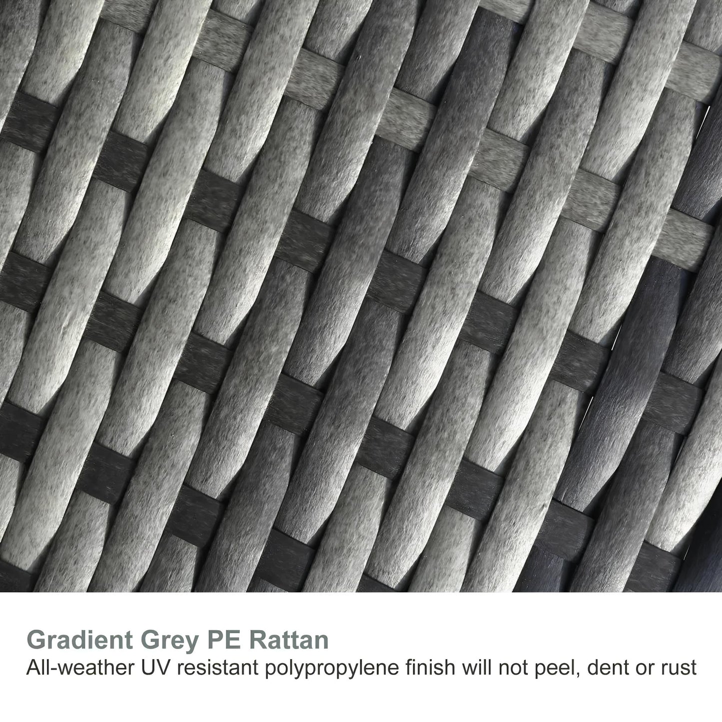 Modular Rattan Garden Patio Furniture Set 4 Seater Sofa Set With Coffee Table - Homevalley.co.uk