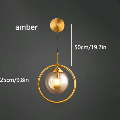 Nordic Glass Wall Light - Homevalley.co.uk