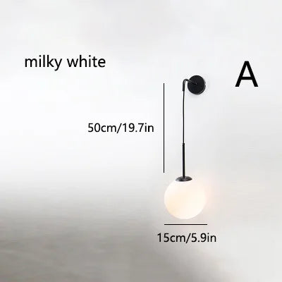 Nordic Glass Wall Light - Homevalley.co.uk