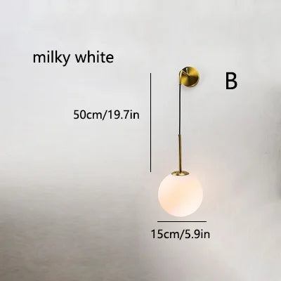 Nordic Glass Wall Light - Homevalley.co.uk
