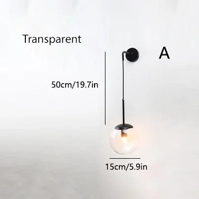 Nordic Glass Wall Light - Homevalley.co.uk