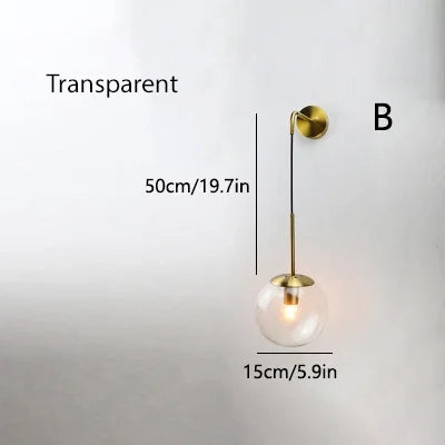 Nordic Glass Wall Light - Homevalley.co.uk