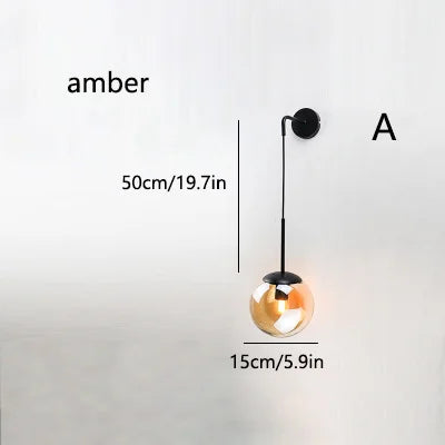 Nordic Glass Wall Light - Homevalley.co.uk