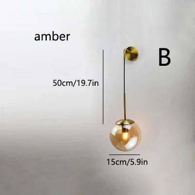 Nordic Glass Wall Light - Homevalley.co.uk