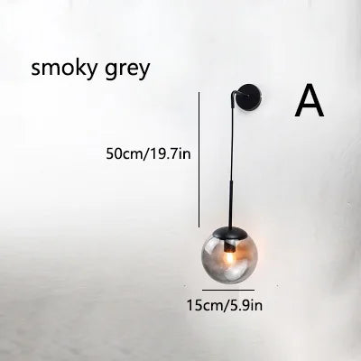 Nordic Glass Wall Light - Homevalley.co.uk