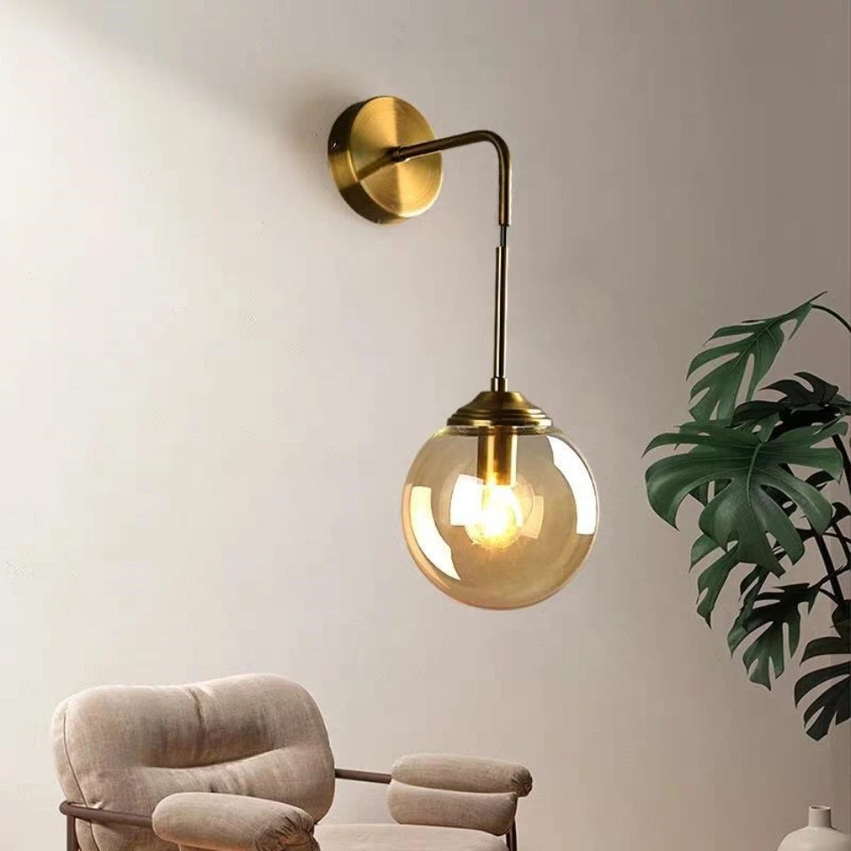 Nordic Glass Wall Light - Homevalley.co.uk