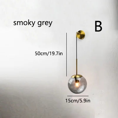 Nordic Glass Wall Light - Homevalley.co.uk
