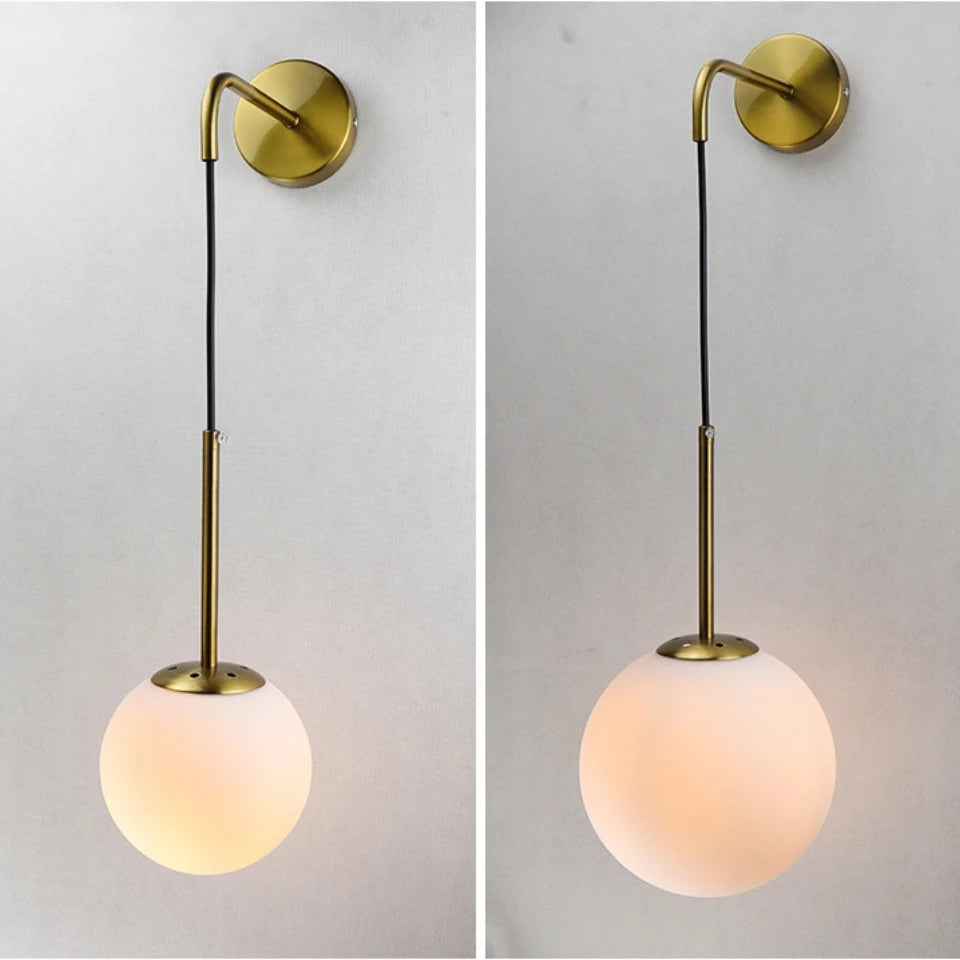 Nordic Glass Wall Light - Homevalley.co.uk