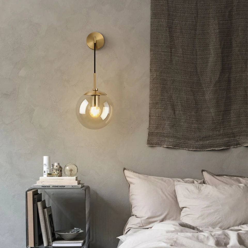 Nordic Glass Wall Light - Homevalley.co.uk
