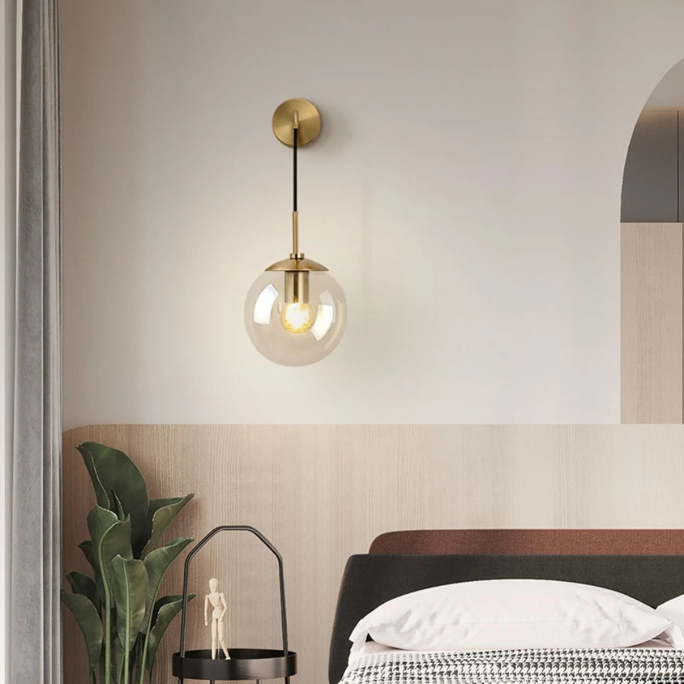 Nordic Glass Wall Light - Homevalley.co.uk
