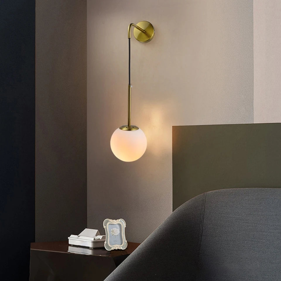 Nordic Glass Wall Light - Homevalley.co.uk