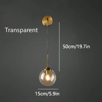 Nordic Glass Wall Light - Homevalley.co.uk