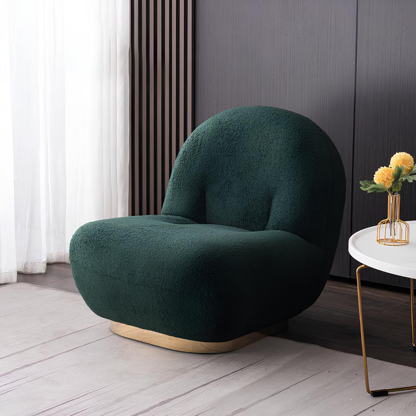 Nordic Lamb Velvet Chair Seat - Homevalley.co.uk