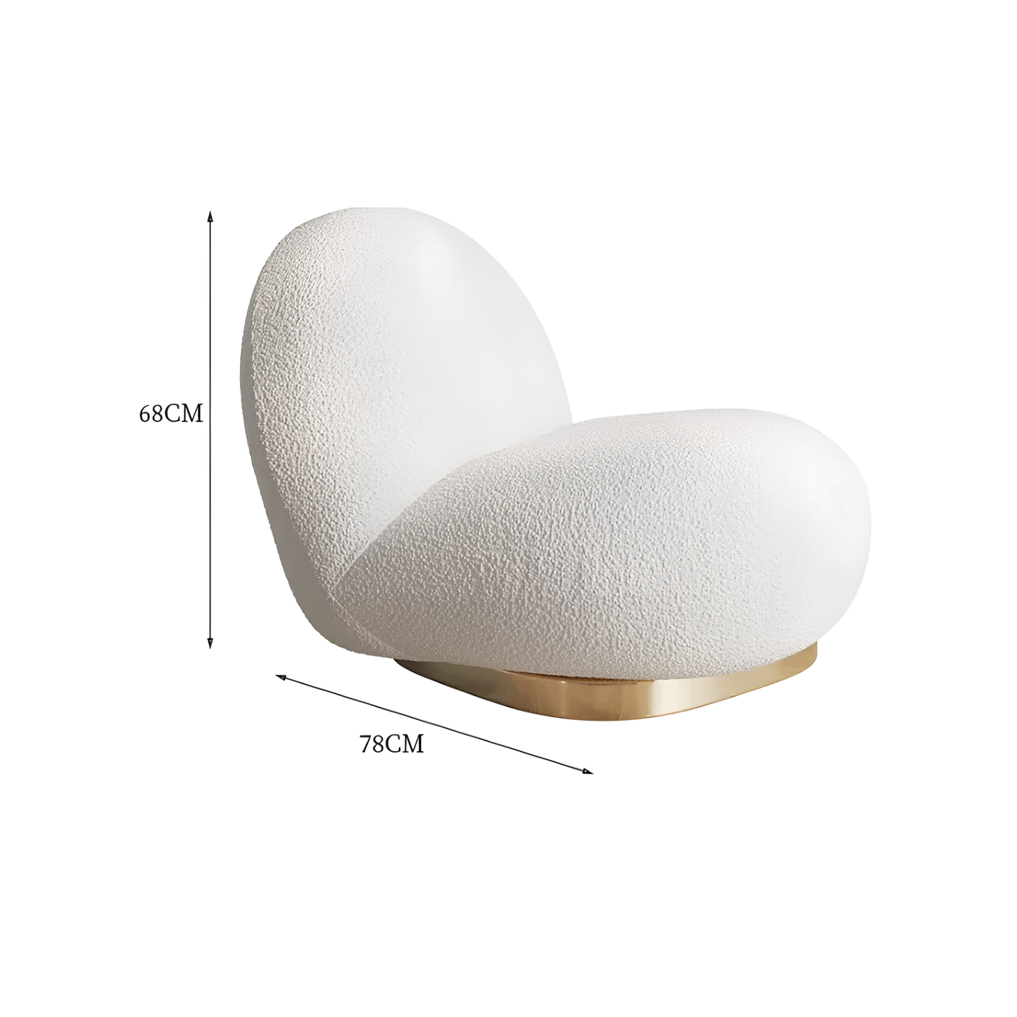 Nordic Lamb Velvet Chair Seat - Homevalley.co.uk