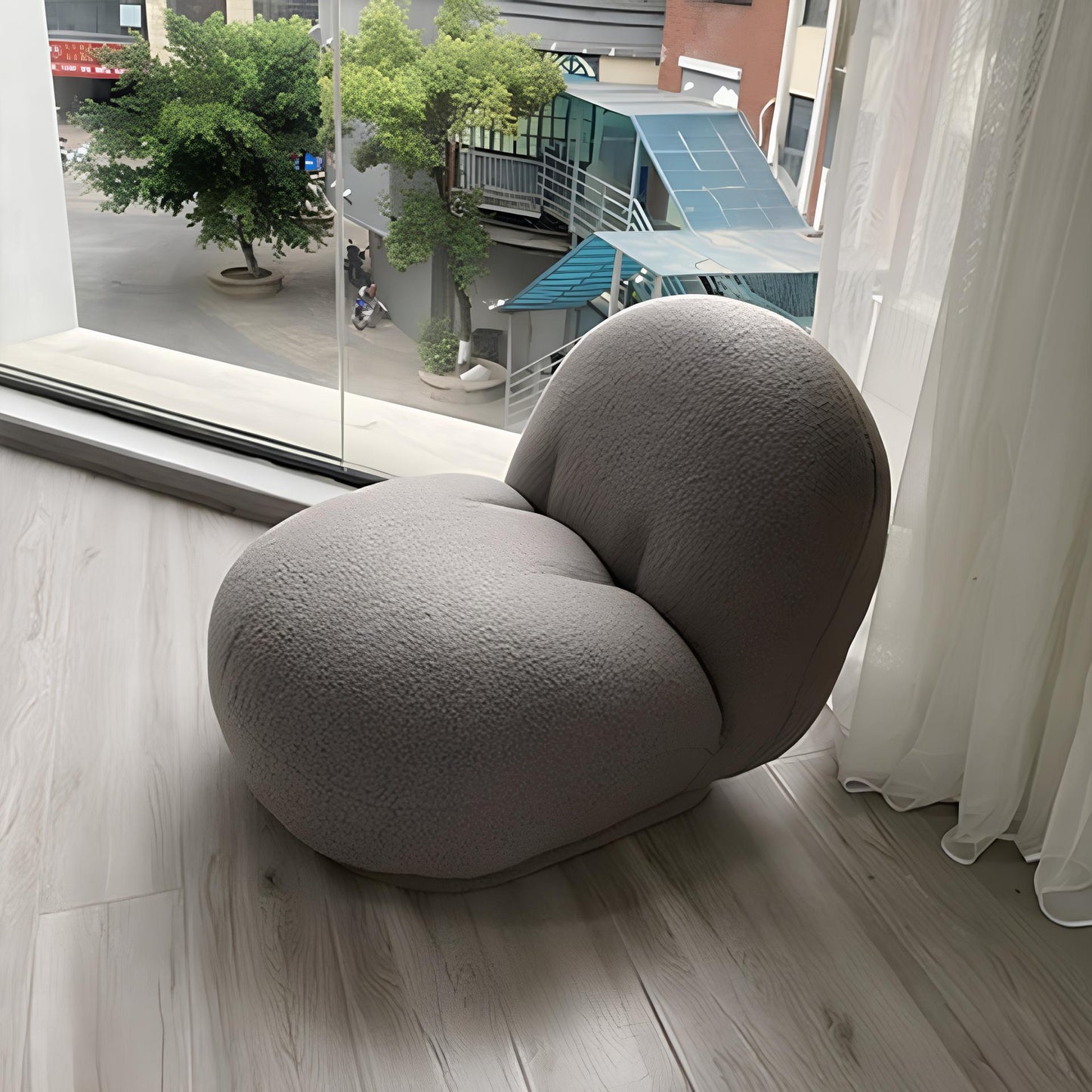 Nordic Lamb Velvet Chair Seat - Homevalley.co.uk