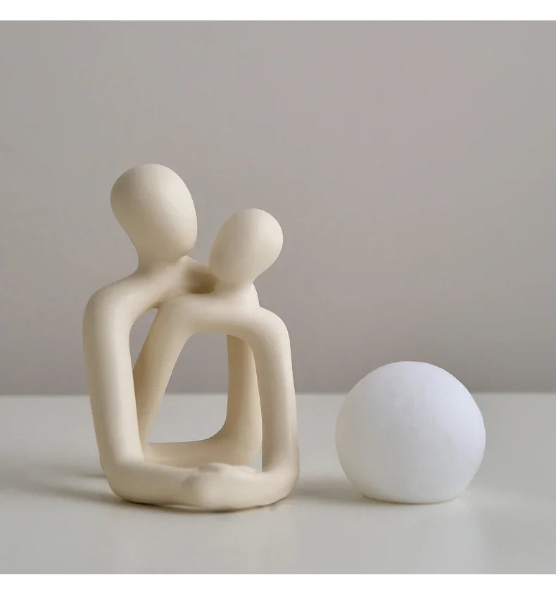 Nordic Style Minimalism Couple Table Lamp - Bedroom Decor Accessories, Aesthetic Room Decor, Christmas Decoration, Home Decor Gift - Homevalley.co.uk