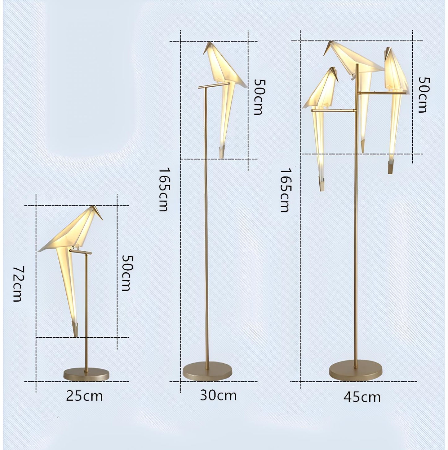 Origami Bird Floor Lamp, Table Lamp - Homevalley.co.uk